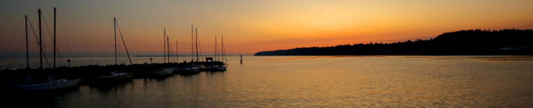 White Rock Peer Sunset HDR
