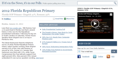 Embedded video in an article sidebar