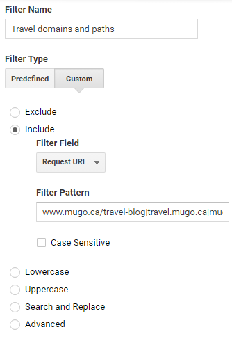 google analytics how to filter by