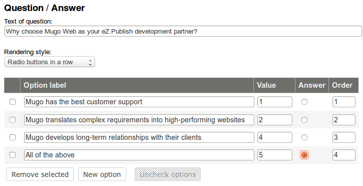 building employee training quizzes with ez publish mugo web ez